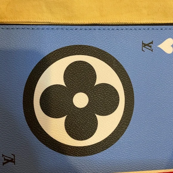 Louis Vuitton Game On Neverfull MM Pouchette Black/Blue/Red - Picture 5 of 13